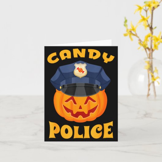 Candy Lice Halloween Party Trick Or Treat Security Kaart (Gele Bloem)
