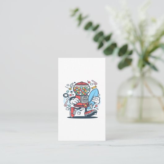 Candy Machine Surfer Visitekaartje (Staand voorkant)