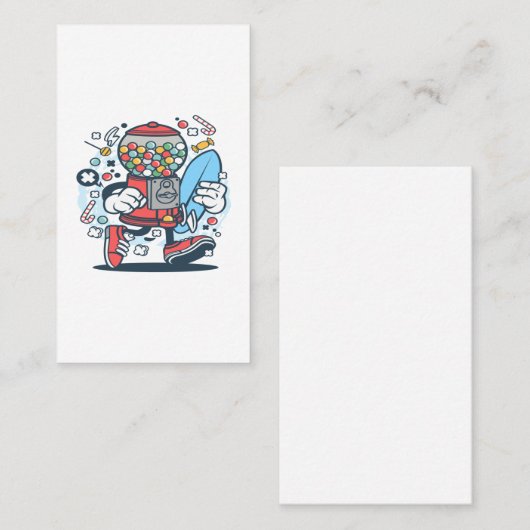 Candy Machine Surfer Visitekaartje (Voorkant / Achterkant)