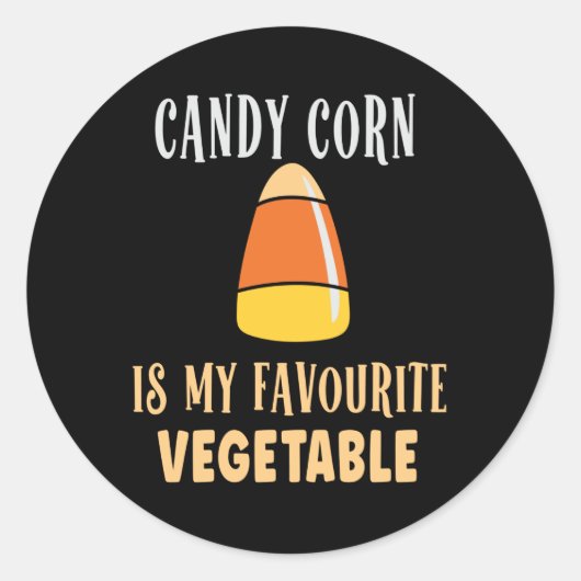 Candy-maïs is mijn favoriete groente ronde sticker (Voorkant)