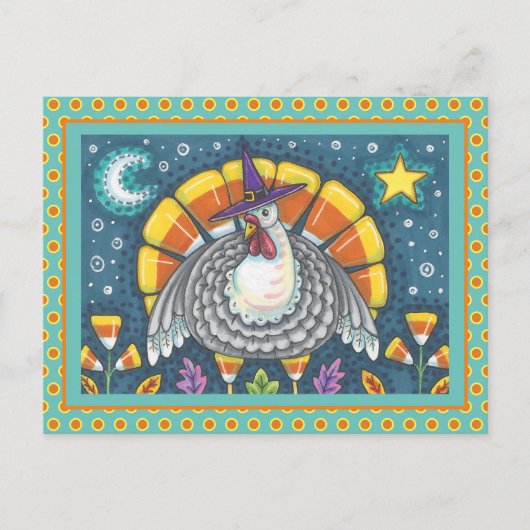 CANDY MAÏS TURKIJE, KLEURRIJKE THANKSGIVING VOLKSK BRIEFKAART (Voorkant)