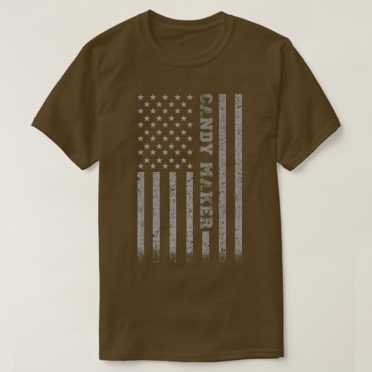 Candy Maker American Flag 72 T-shirt (Design voorkant)