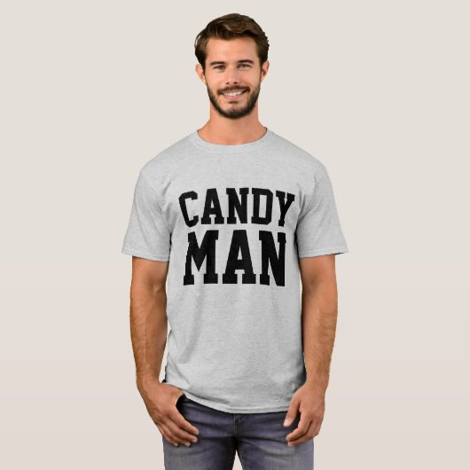 CANDY MAN, vintage heren T-shirt (Voorkant volledig)