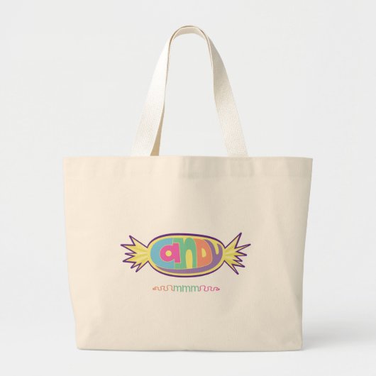 Candy mmm boodschappentas grote tote bag (Voorkant)