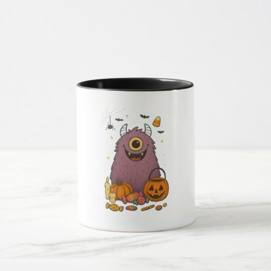 Candy Monster Bash – Mooie Halloween-ontwerp Mok (Midden)