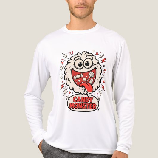 Candy Monster Cute Halloween T-shirt (Voorkant volledig)
