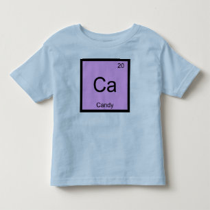 Candy Naam Chemie Element Periodiek Systeem Kinder Shirts