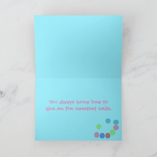 Candy of a Smile | Greeting Card Kaart (Binnen)