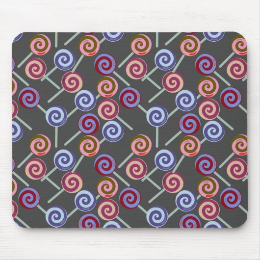 Candy pattern | Lollies pattern 27 | lollipop Muismat (Voorkant)