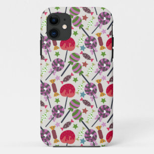 Candy pattern Lollies pattern lollipop 11 Case-Mate iPhone Case