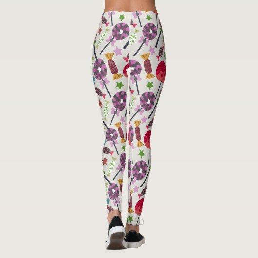 Candy pattern | Lollies pattern | lollipop 11 Leggings (Achterkant)