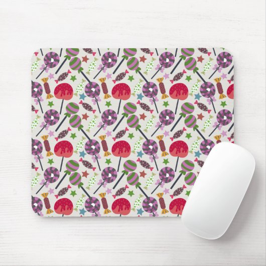 Candy pattern | Lollies pattern | lollipop 11 Muismat (Met muis)
