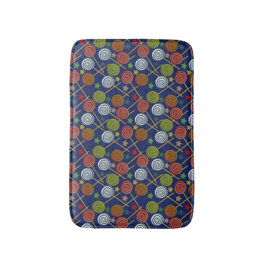 Candy pattern | Lollies pattern | lollipop 17 Badmat (Voorkant Verticaal)
