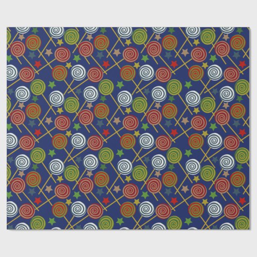Candy pattern | Lollies pattern | lollipop 17 Cadeaupapier (Vlak)