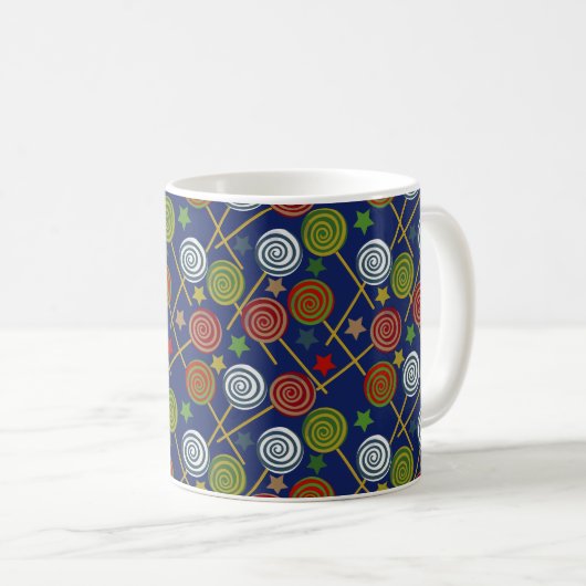 Candy pattern | Lollies pattern | lollipop 17 Koffiemok (Voorkant rechts)