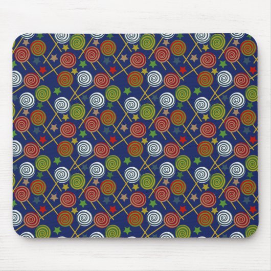 Candy pattern | Lollies pattern | lollipop 17 Muismat (Voorkant)