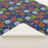Candy pattern | Lollies pattern | lollipop 17 Sherpa Deken (3/4)