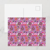 Candy pattern | Lollies pattern | lollipop 19 Briefkaart (Voorkant / Achterkant)