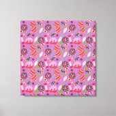 Candy pattern | Lollies pattern | lollipop 19 Canvas Afdruk (Voorkant)