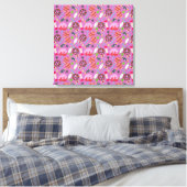 Candy pattern | Lollies pattern | lollipop 19 Canvas Afdruk (Insitu (Slaapkamer))