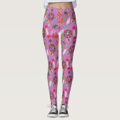 Candy pattern | Lollies pattern | lollipop 19 Leggings (Voorkant)