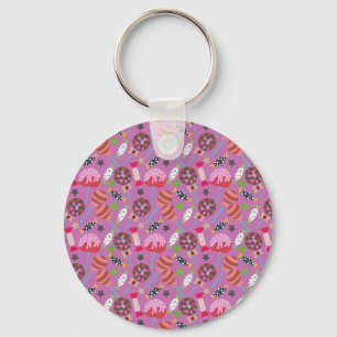 Candy pattern Lollies pattern lollipop 19 Sleutelhanger