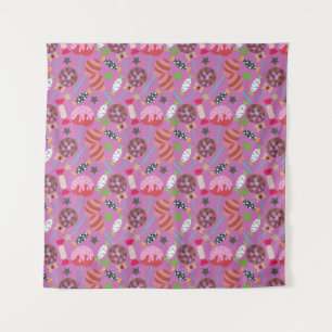Candy pattern Lollies pattern lollipop 19 Wandkleed