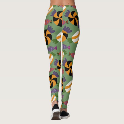 Candy pattern | Lollies pattern | lollipop 1 Leggings (Achterkant)