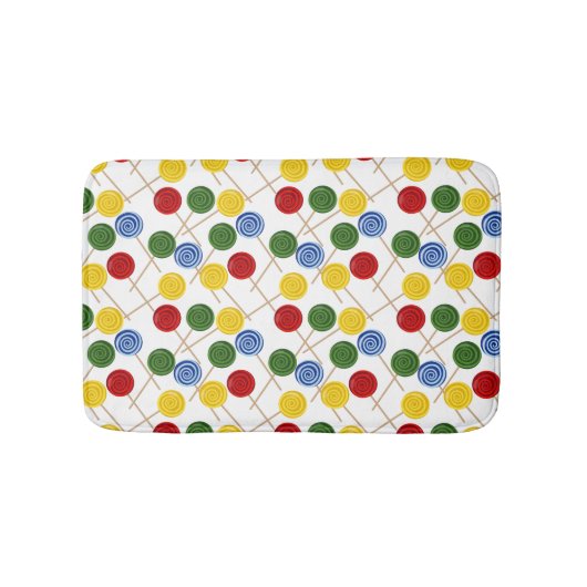 Candy pattern | Lollies pattern | lollipop 21 Badmat (Voorkant)