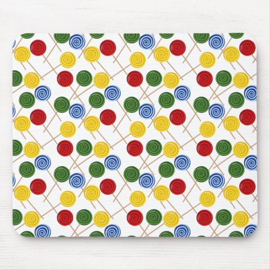 Candy pattern | Lollies pattern | lollipop 21 Muismat (Voorkant)