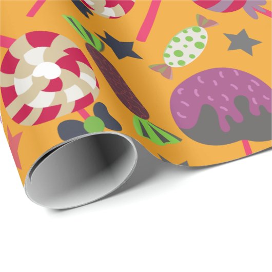 Candy pattern | Lollies pattern | lollipop 23 Cadeaupapier (Rol Hoek)