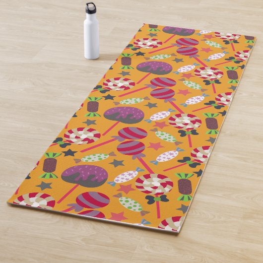 Candy pattern | Lollies pattern | lollipop 23 Yogamat (In situ)