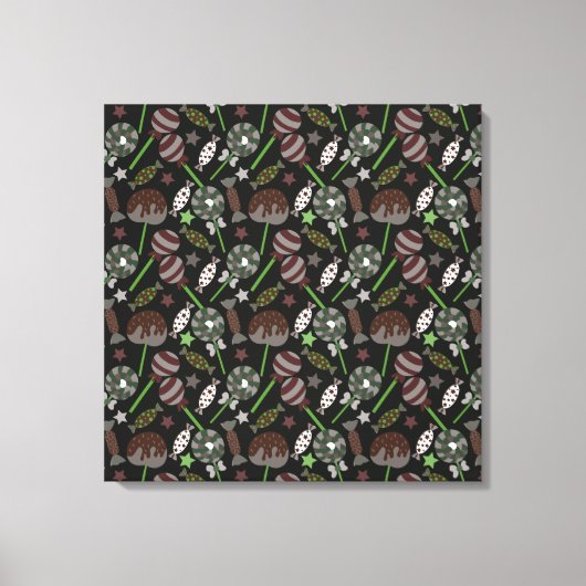 Candy pattern | Lollies pattern | lollipop 31 Canvas Afdruk (Voorkant)