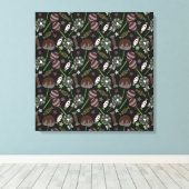 Candy pattern | Lollies pattern | lollipop 31 Canvas Afdruk (Insitu (Houten vloer))