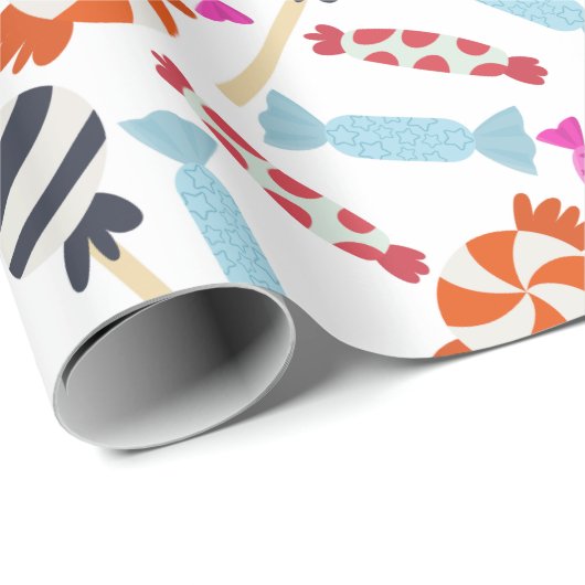 Candy pattern | Lollies pattern | lollipop 35 Cadeaupapier (Rol Hoek)