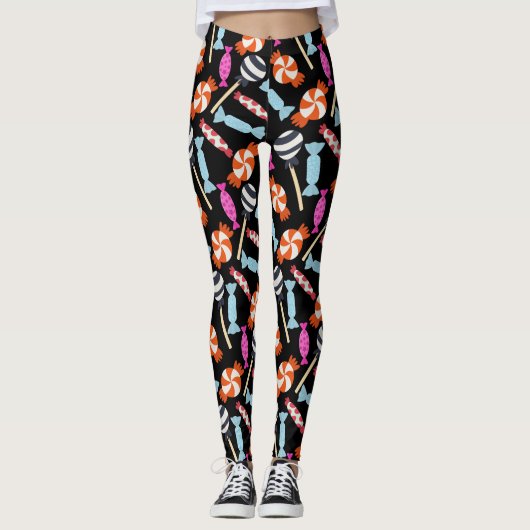 Candy pattern | Lollies pattern | lollipop 37 Leggings (Voorkant)