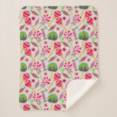 Candy pattern | Lollies pattern | lollipop 38 Sherpa Deken (Voorkant)