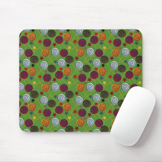Candy pattern | Lollies pattern | lollipop 39 Muismat (Met muis)