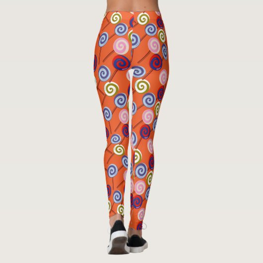 Candy pattern | Lollies pattern | lollipop 42 Leggings (Achterkant)