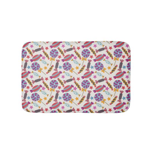 Candy pattern | Lollies pattern | lollipop 46 Badmat (Voorkant)