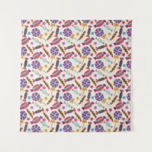 Candy pattern Lollies pattern lollipop 46 Wandkleed
