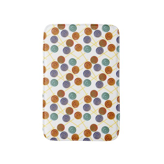 Candy pattern | Lollies pattern | lollipop 47 Badmat (Voorkant Verticaal)