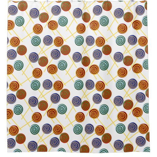 Candy pattern | Lollies pattern | lollipop 47 Douchegordijn (Voorkant)