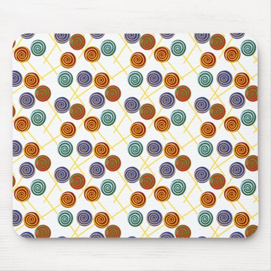 Candy pattern | Lollies pattern | lollipop 47 Muismat (Voorkant)