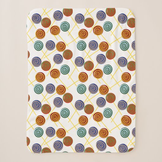 Candy pattern | Lollies pattern | lollipop 47 Sherpa Deken (Voorkant)