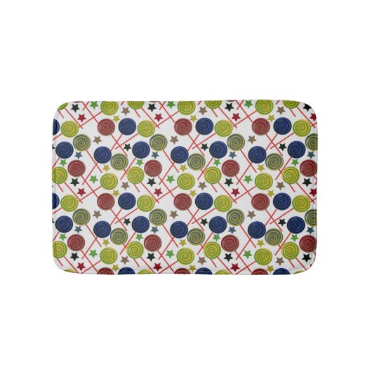 Candy pattern | Lollies pattern | lollipop 48 Badmat (Voorkant)