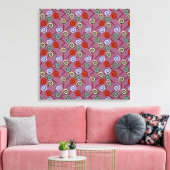 Candy pattern | Lollies pattern | lollipop 49 Canvas Afdruk (Insitu (Woonkamer))