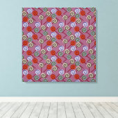 Candy pattern | Lollies pattern | lollipop 49 Canvas Afdruk (Insitu (Houten vloer))