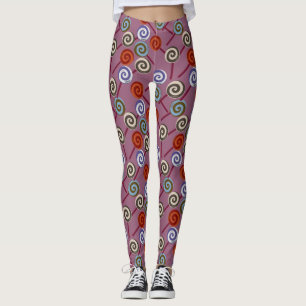Candy pattern   Lollies pattern   lollipop 49 Leggings