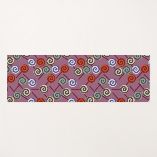 Candy pattern | Lollies pattern | lollipop 49 Yogamat (Voorkant (horizontaal))
